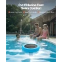 Solar Pool Ionizer, Round Copper Pool Ionizer Up to 170343 L, Floating Automatic Water Cleaner and Purifier, Chlorine Free Water