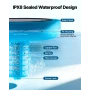Solar pool ionizer, rund kobber pool ionizer op til 170343 L