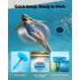 Solar Pool Ionizer, Round Copper Pool Ionizer Up to 170343 L, Floating Automatic Water Cleaner and Purifier, Chlorine Free Water