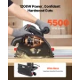 Track Saw, 165.1 mm, Plunge-Cut Circular Saw Kit, Tracksaw with 48-Tooth Carbide-Tipped Blade, 0-45° Angle Adjustment, 55 mm Cut