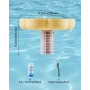 Solar Pool Ionizer, Petal Copper Pool Ionizer Up to 170343 L, Floating Automatic Water Cleaner and Purifier, Chlorine Free Water