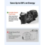 Variable Speed Pool Pump, 1650W, AC 220-240V, 33,000 L/H, In/Above Swimming Pool Pump with Filter Basket, Powerful Self Priming,