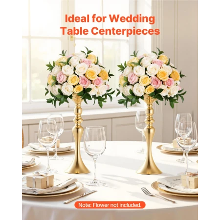 16 STK bryllup blomstervase, 38 cm høje blomsterbord