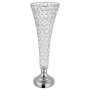 4 PCS Crystal Wedding Flower Vase, 51 cm Tall Flower Table Centerpieces, Crystal Cylinder Banquet Vases Easy Installation, Versa