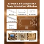 10-Pack 6,6 ft/2M U-form LED-aluminiumskanal, med mælkeagtigt