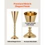 20 PCS Wedding Flower Vase, 43 cm Tall Trumpet Flower Table Centerpieces, Banquet Vases Easy Installation, Electroplated Versati