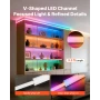 20-Pack 3.3 ft/1M V Shape LED Aluminum Channel, with Milky Cover, End Caps and Mounting Clips, Aluminum Profile for LED Strip Li