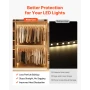 20-Pack 3.3 ft/1M V Shape LED Aluminum Channel, with Milky Cover, End Caps and Mounting Clips, Aluminum Profile for LED Strip Li
