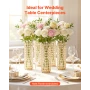 16 STK krystal bryllup blomstervase, 26 cm høje blomster bord
