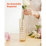 16 STK krystal bryllup blomstervase, 26 cm høje blomster bord