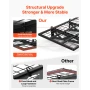 2-lags kraftige væggaragereoler, 610 x 914 mm stålvægmonterede