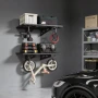 2-lags kraftige væggaragereoler, 610 x 914 mm stålvægmonterede