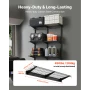 3-Tier Heavy Duty Wall Garage Shelving, 275 x 914 mm Steel Wall Mounted Shelving Unit, 275 x 914 mm Per Shelf Floating Storage M