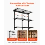 3-Tier Heavy Duty Wall Garage Shelving, 275 x 914 mm Steel Wall Mounted Shelving Unit, 275 x 914 mm Per Shelf Floating Storage M