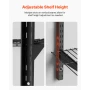 3-Tier Heavy Duty Wall Garage Shelving, 275 x 914 mm Steel Wall Mounted Shelving Unit, 275 x 914 mm Per Shelf Floating Storage M