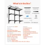 3-Tier Heavy Duty Wall Garage Shelving, 275 x 914 mm Steel Wall Mounted Shelving Unit, 275 x 914 mm Per Shelf Floating Storage M
