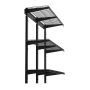 3-lags kraftige væggaragereoler, 275 x 914 mm stålvægmonterede