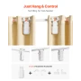 Automatic Curtain Opener, 2 Pack, APP and Remote Control, Hub Included, Electric Smart Curtain Opener Compatible with Alexa and 