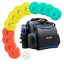 Disc Golf Set, 12 PCS Flying Discs for Beginners, Disc Golf Starter Set, with Putter, Mid-Range, Driver, Including Mini Marker, 