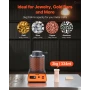 Electric Melting Furnace, 1350W Electric Melting Furnace Kit, 2102℉/1150℃ Metal Smelting Machine with 3kg Ceramic Crucible, Gold