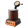 Electric Melting Furnace, 1350W Electric Melting Furnace Kit, 2102℉/1150℃ Metal Smelting Machine with 3kg Ceramic Crucible, Gold