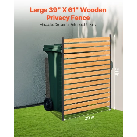 Træbeskyttelseshegn, 39" B x 61" L, 1-panels klimaanlægshegn