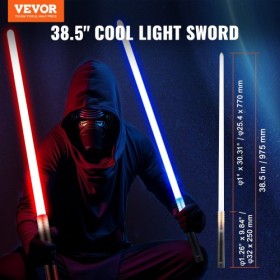 Lightsaber 12 RGB Colors 4 Sounds Rechargeable FX Dueling Light Saber