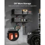 2-lags Heavy Duty væggaragereol, 50 x 122 cm stålvægmonteret