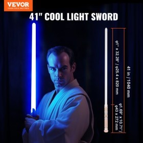 Lightsaber 12 RGB -farver 41 "Mute Sound Rechargable Dueling Light Saber