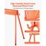 Saw Horses, 2 Pack Folding Work Horses, 299.4 kg Load Capacity Sawhorse with Heavy Duty Legs, All-Metal Portable Saw Horse with 