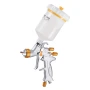 HVLP Air Spray Gun, Gravity Feed Paint Sprayer Gun with 3 Nozzles (1.3/1.4/1.7mm), 600ml Capacity Auto Paint Sprayer with Air Re