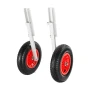 Boat Launching Wheels, 136.1 kg Load Capacity, 381 mm Aluminium Alloy Transom Wheel with Inflatable Rubber Tires, Folding Launch