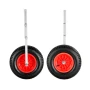 Boat Launching Wheels, 136.1 kg Load Capacity, 381 mm Aluminium Alloy Transom Wheel with Inflatable Rubber Tires, Folding Launch