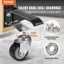 Workbench Caster Wheels, 165 lbs belastningskapacitet, sæt på
