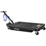 Low Profile Oil Drain Pan, 64 L Capacity, Rolling Oil Drain Pan with Electric Pump & 2.2 m Hose, Leak-proof & Corrosion-resistan