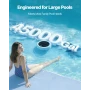 Solar Pool Ionizer, Hexagon Copper Pool Ionizer Up to 170343 L, Floating Automatic Water Cleaner and Purifier, Chlorine Free Wat