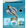 Solar Pool Ionizer, Hexagon Copper Pool Ionizer Up to 170343 L, Floating Automatic Water Cleaner and Purifier, Chlorine Free Wat