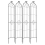 Garden Trellis, 220 x 52.5 cm Rose Trellis, 4 Packs Garden Flower Rose Trellises with Powder-Coated Finish & Convenient Locking 