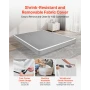 Boxspring, queensize-sengestel med vaskbar stofklud, kraftig