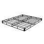 Box Spring, Queen Size Bed Frame with Washable Fabric Cloth, Heavy Duty Metal Frame for Queen Bed, 130 mm Mattress Foundation, 1