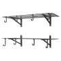 2-lags Heavy Duty væggaragereoler, 61 x 122 cm stålvægmonterede