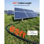 Solpanelforlængerkabel, 19,81M sort + 19,81M Rød, 10 AWG (6
