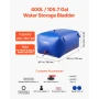 Water Storage Bladder 400L Large Capacity Water Bag, Portable & Collapsible Soft Waters Container, Leakproof & Tear-Resistant PV