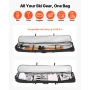 Ski Roller Bag, Up to 74.8 in/190 cm, Padded Snowboard Bag with Wheels for Air Travel, 600D Waterproof Oxford Fabric, with Adjus