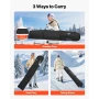 Ski-rulletaske, op til 74,8 tommer/190 cm, polstret