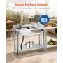 Stainless Steel Utility Sink, Free Standing Single Bowl Commercial Kitchen Sink with Faucet, 1000 x 500 x 940 mm, Utility Right 