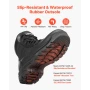 Men's Military Tactical Boots, 152.4 mm Combat Hiking Work Boots, Lightweight & Breathable & Sturdy Mens Motorcycle Interceptor 