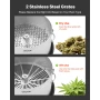 Manual Bud Leaf Trimmer, 370mm Reaper Bowl Bud Trimmer with Stainless Steel Blades, Visual Cutting, Wet & Dry Hydroponic Cutting