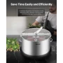 Manual Bud Leaf Trimmer, 370mm Reaper Bowl Bud Trimmer with Stainless Steel Blades, Visual Cutting, Wet & Dry Hydroponic Cutting