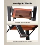 2 Step Ladder, Folding Step Stool with Wide Anti-Slip Pedal and Comfort Handgrip, Lightweight 150 kg Capacity Portable Aluminum 